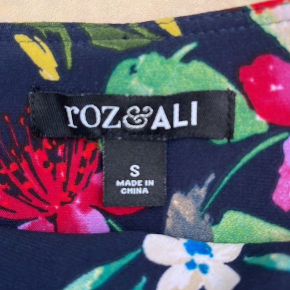 Roz &Ali floral jersey dress size S - Picture 3 of 5